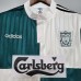 Liverpool 95/96 Away White&Green Soccer Jersey